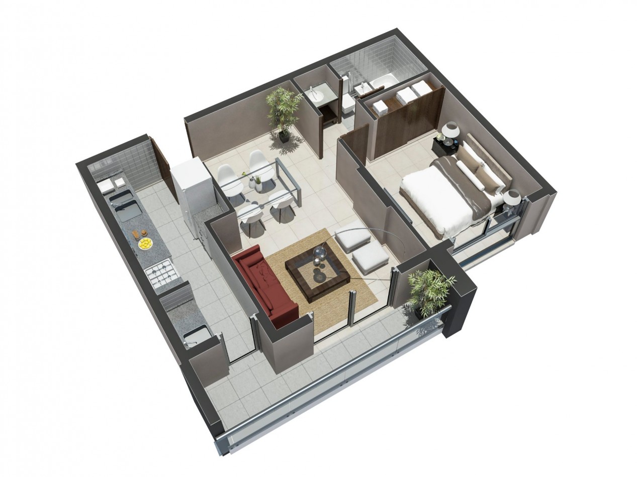 Alquiler Dean Funes 847 Departamento 1 dormitorio con cochera [SER DUEÑO]